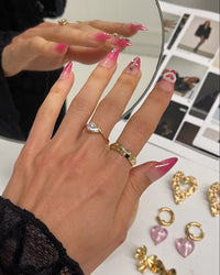 Thumbnail for EMPRESS STUDDED BAND RING GOLD - STUDIO JO STORE  