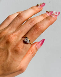 Thumbnail for TEARDROP DIAMOND RING 18K GOLD PVD - STUDIO JO STORE  