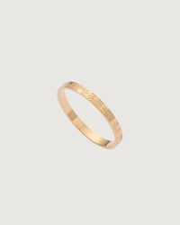 Thumbnail for Aura Sun engraved stacking ring by Tegan Rae Jewellery in 18k gold PVD, featuring a detailed sun design on the smooth band.