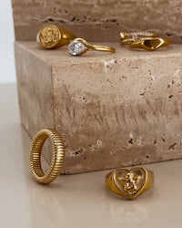 Thumbnail for COILED STRECH SLINKY RING 18K GOLD - STUDIO JO STORE  