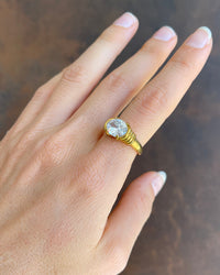 Thumbnail for Crystal Vintage Ring 18k Gold Pvd