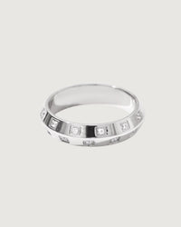 Thumbnail for Empress Studded Ring Platinum Silver - STUDIO JO STORE  