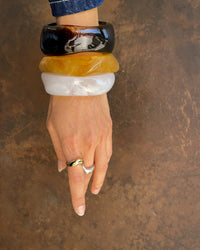 Thumbnail for Gold Luna Curve Band Statement Ring by Tegan Rae Jewelry, featuring a bold, curved design and elegant craftsmanship.