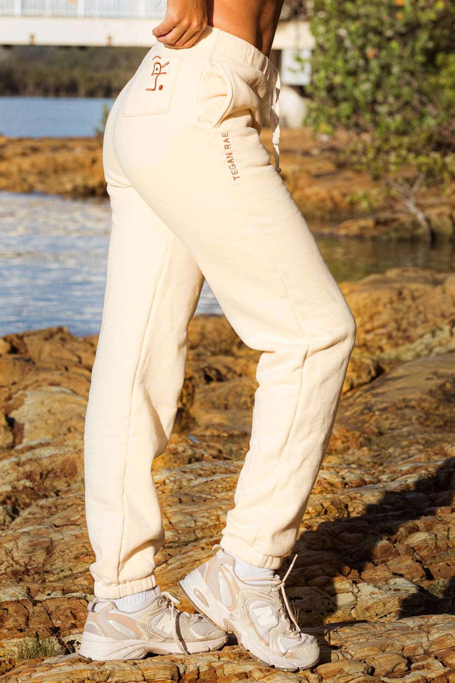 Tegan Rae Track Pant Butter Creme - STUDIO JO STORE  
