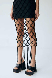 Thumbnail for THIRD FORM THE NET TANK DRESS BLACK - STUDIO JO STORE  