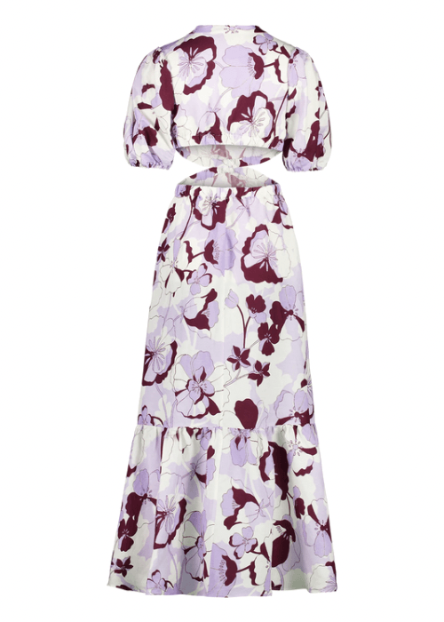 PRE-LOVED - OLI & KUBO - VIEJA MAXI DRESS SHADOW LILAC PRINT - STUDIO JO STORE  