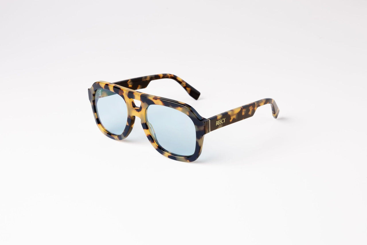 Reecy Sunglasses - The Malone - Brûlée Blue lense - STUDIO JO STORE
