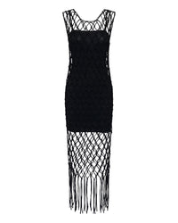 Thumbnail for THIRD FORM THE NET TANK DRESS BLACK - STUDIO JO STORE  